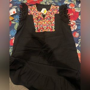 Brand new black Pompom dress